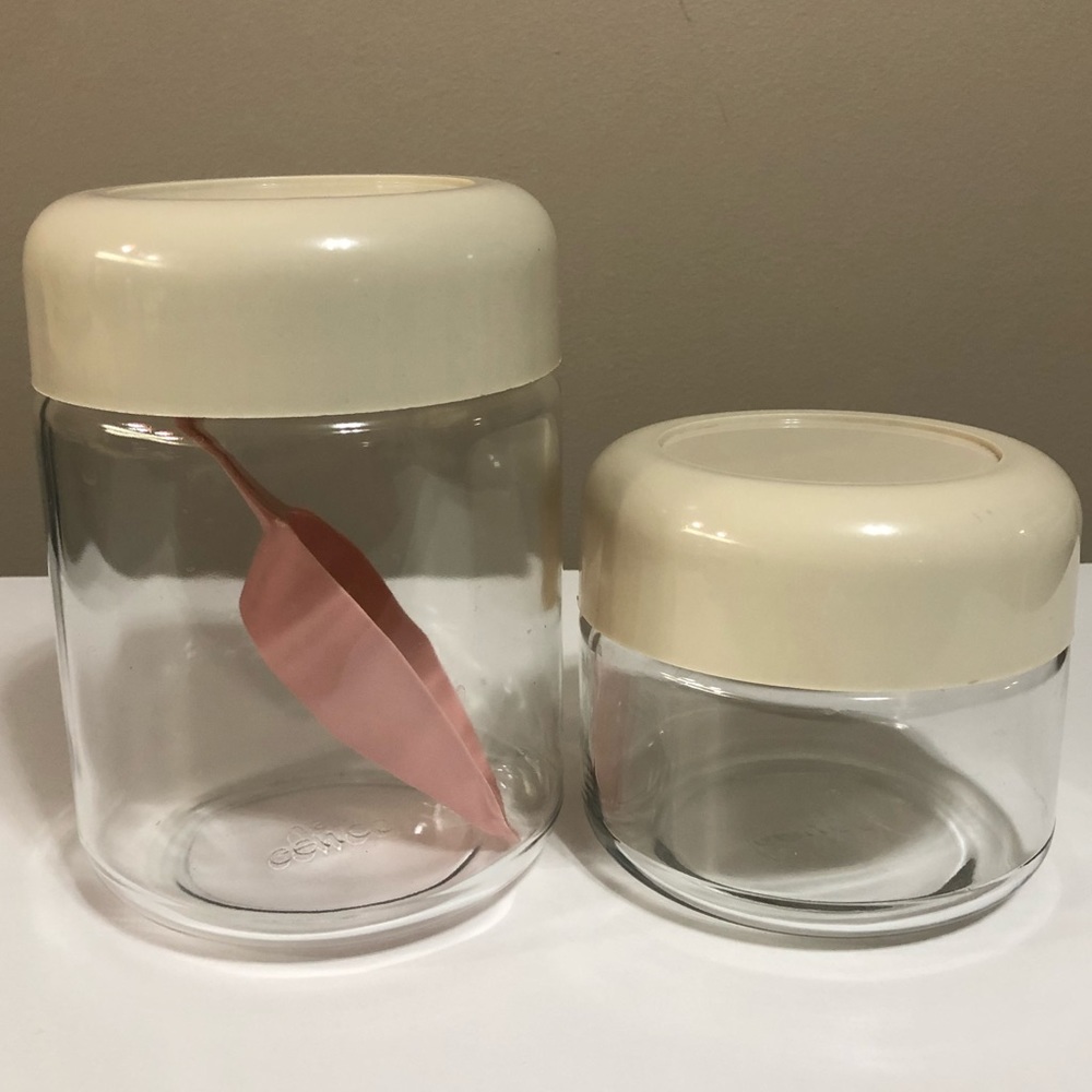 Vintage Corning Forever Yours Glass Jar Canisters - Picture 8 of 12